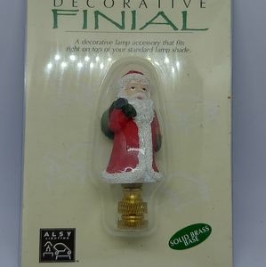 Santa Claus Lamp Finial by Alsy Lighting Christmas Decor